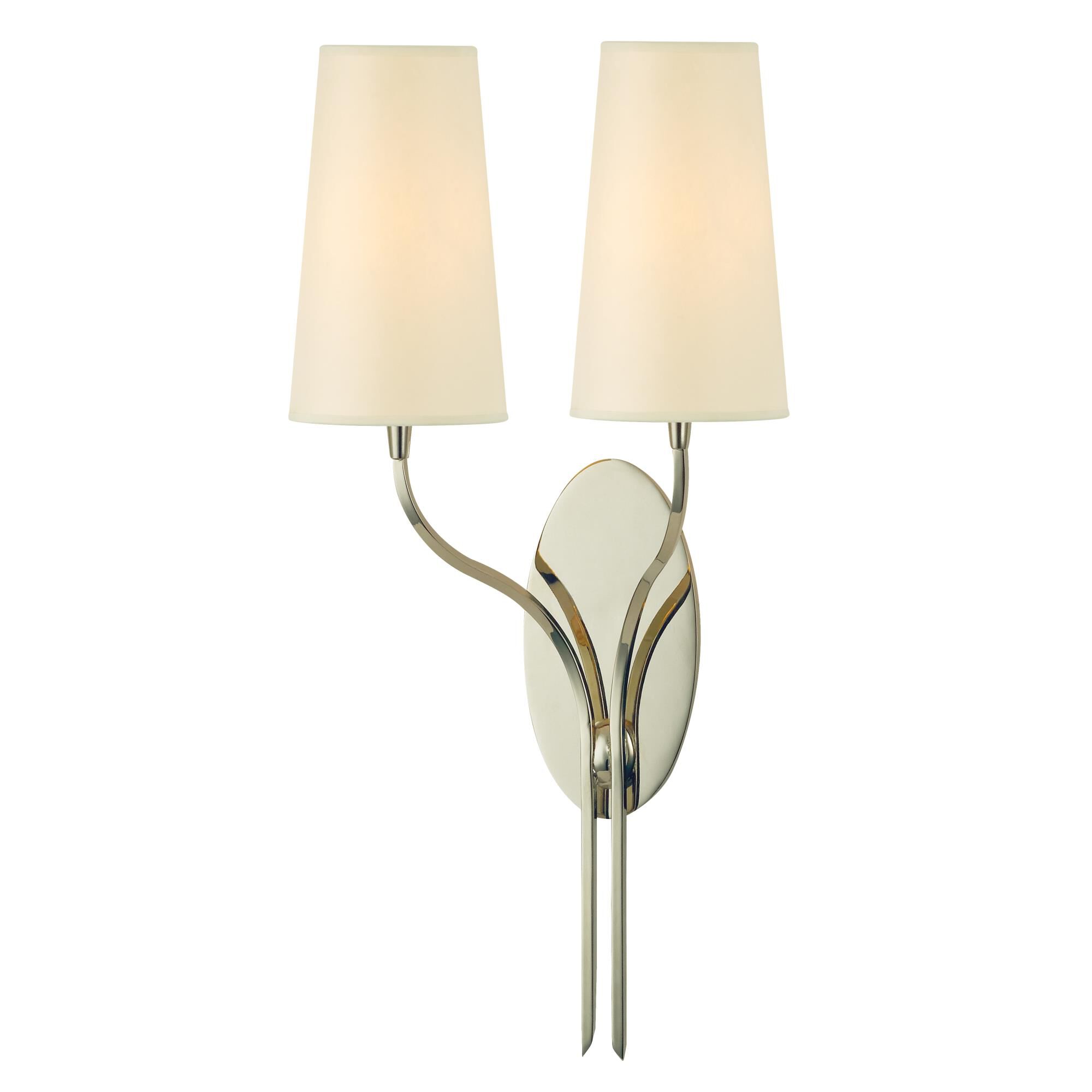 Shown in Polished Nickel finish and Cream Eco Paper shade